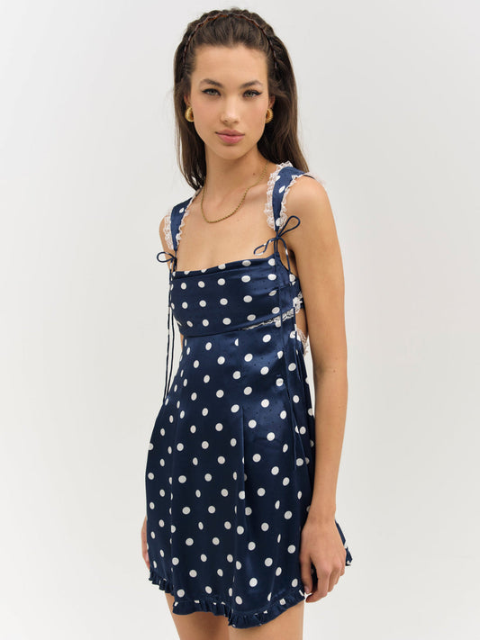 For Love and Lemons - Holland Mini Dress - Navy