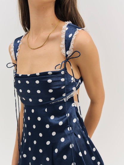 For Love and Lemons - Holland Mini Dress - Navy
