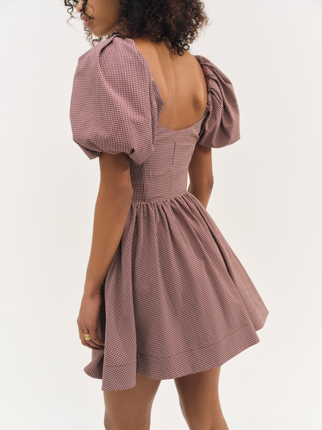 For Love and Lemons - Florence Mini Dress - Burgundy