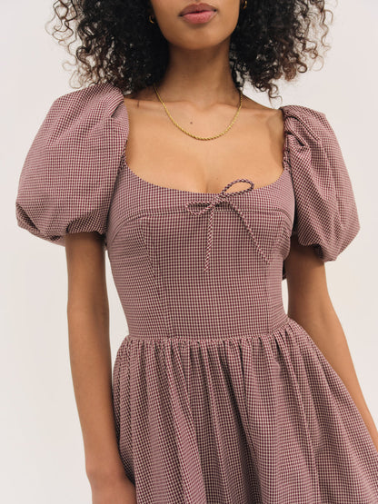 For Love and Lemons - Florence Mini Dress - Burgundy
