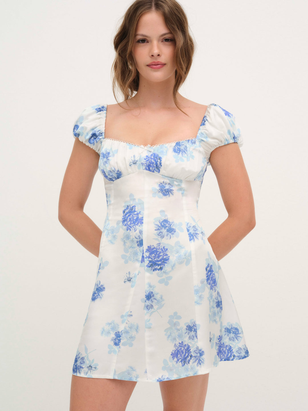 For Love and Lemons - Antonia Mini Dress - Blue