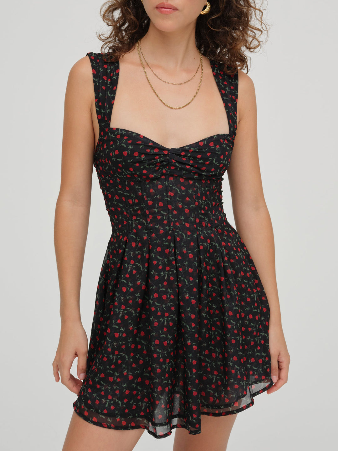 For Love and Lemons - August Mini Dress - Black