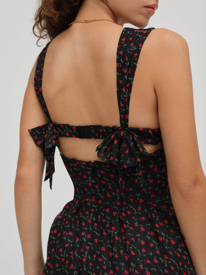 For Love and Lemons - August Mini Dress - Black