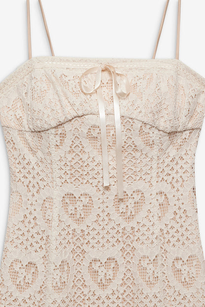 For Love and Lemons - Claire Mini Dress - Cream
