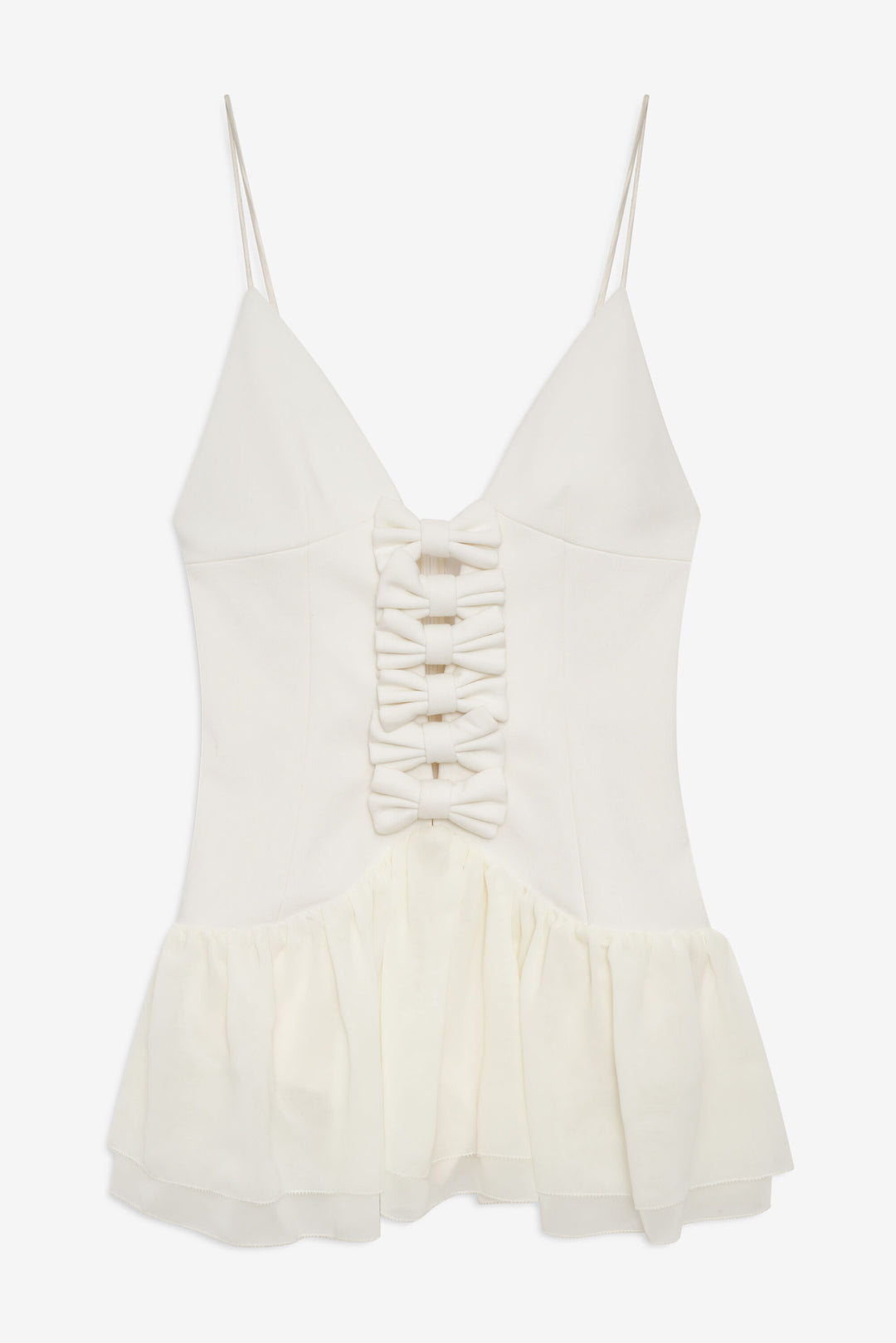 For Love and Lemons - Josie Micro Mini Dress - Cream