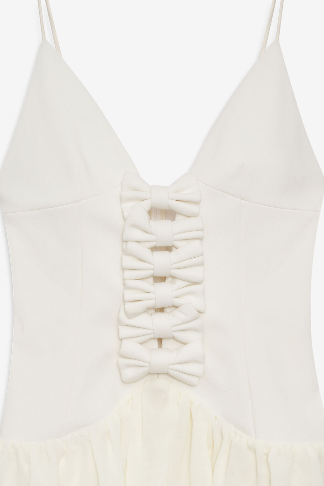 For Love and Lemons - Josie Micro Mini Dress - Cream