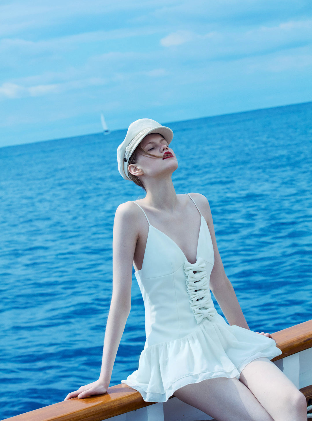 For Love and Lemons - Josie Micro Mini Dress - Cream