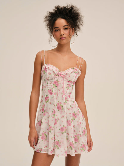 For Love and Lemons - Kate Mini Dress - Pink