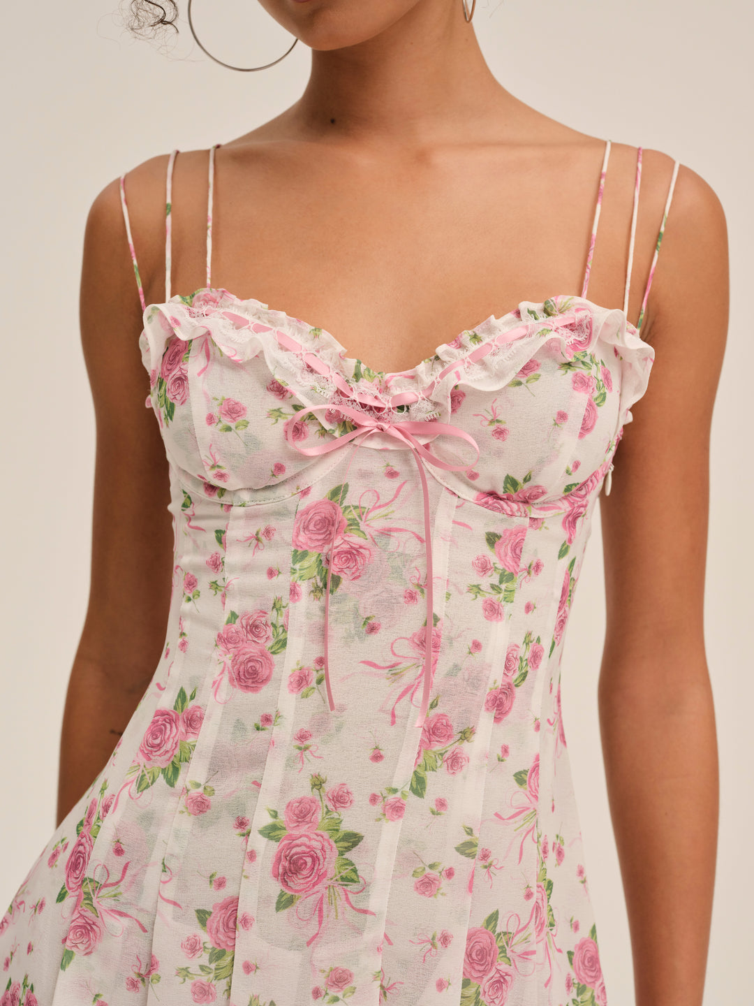 For Love and Lemons - Kate Mini Dress - Pink