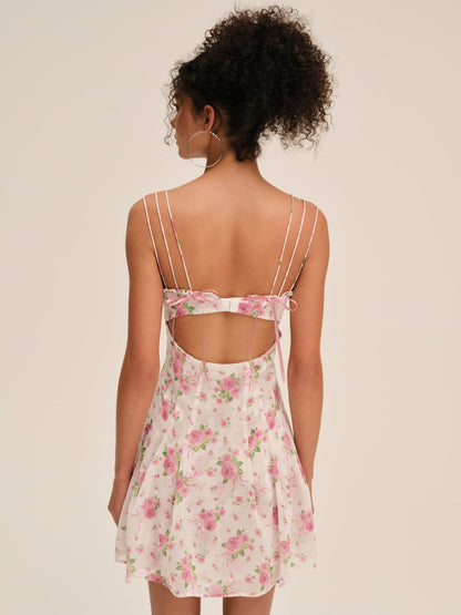 For Love and Lemons - Kate Mini Dress - Pink