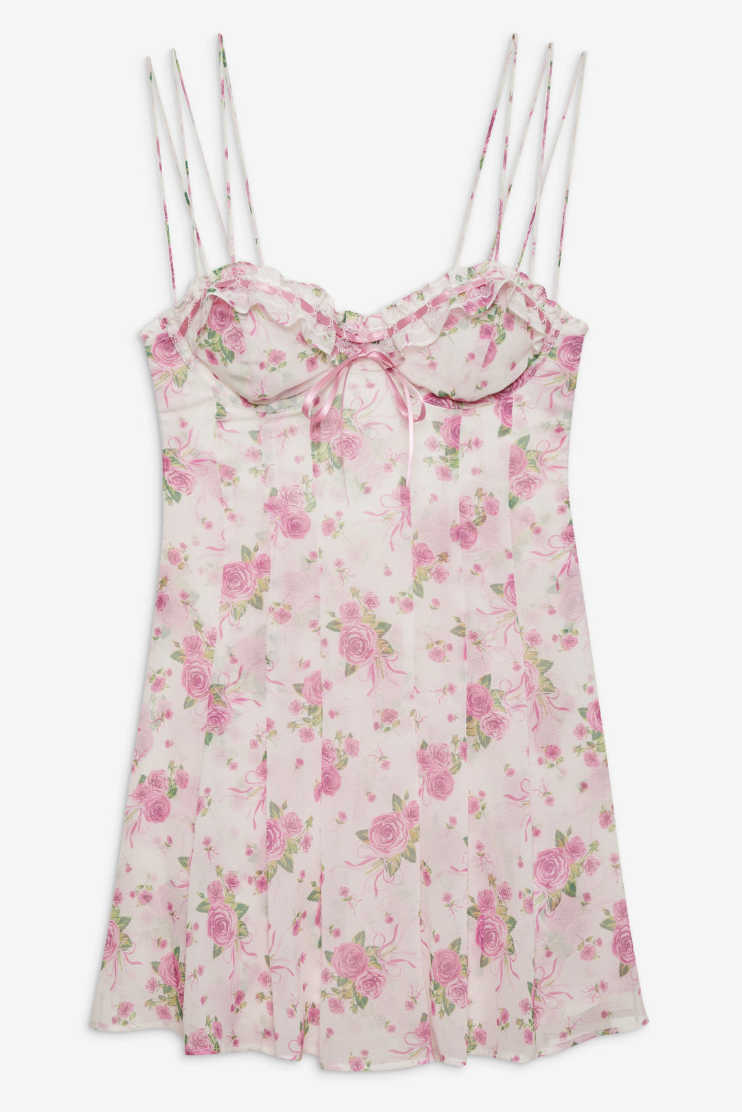 For Love and Lemons - Kate Mini Dress - Pink