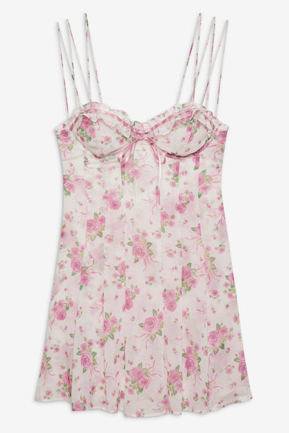 For Love and Lemons - Kate Mini Dress - Pink