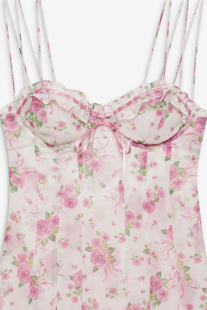 For Love and Lemons - Kate Mini Dress - Pink