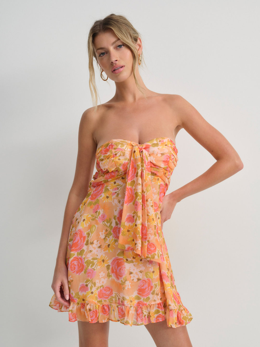 For Love and Lemons - Teagan Mini Dress - Yellow