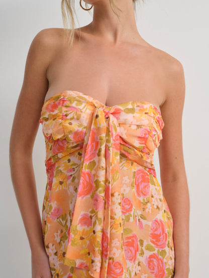 For Love and Lemons - Teagan Mini Dress - Yellow