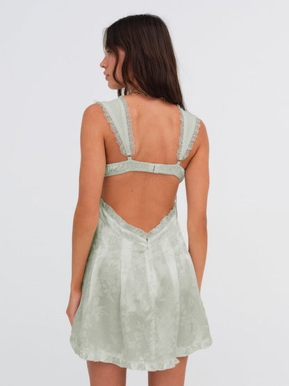 For Love and Lemons - Holland Mini Dress - Green