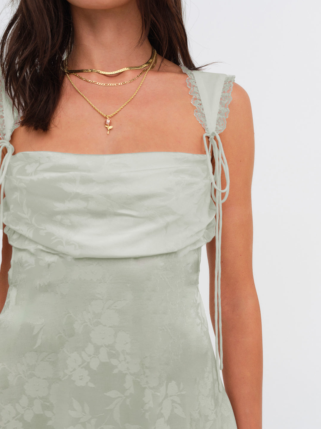 For Love and Lemons - Holland Mini Dress - Green