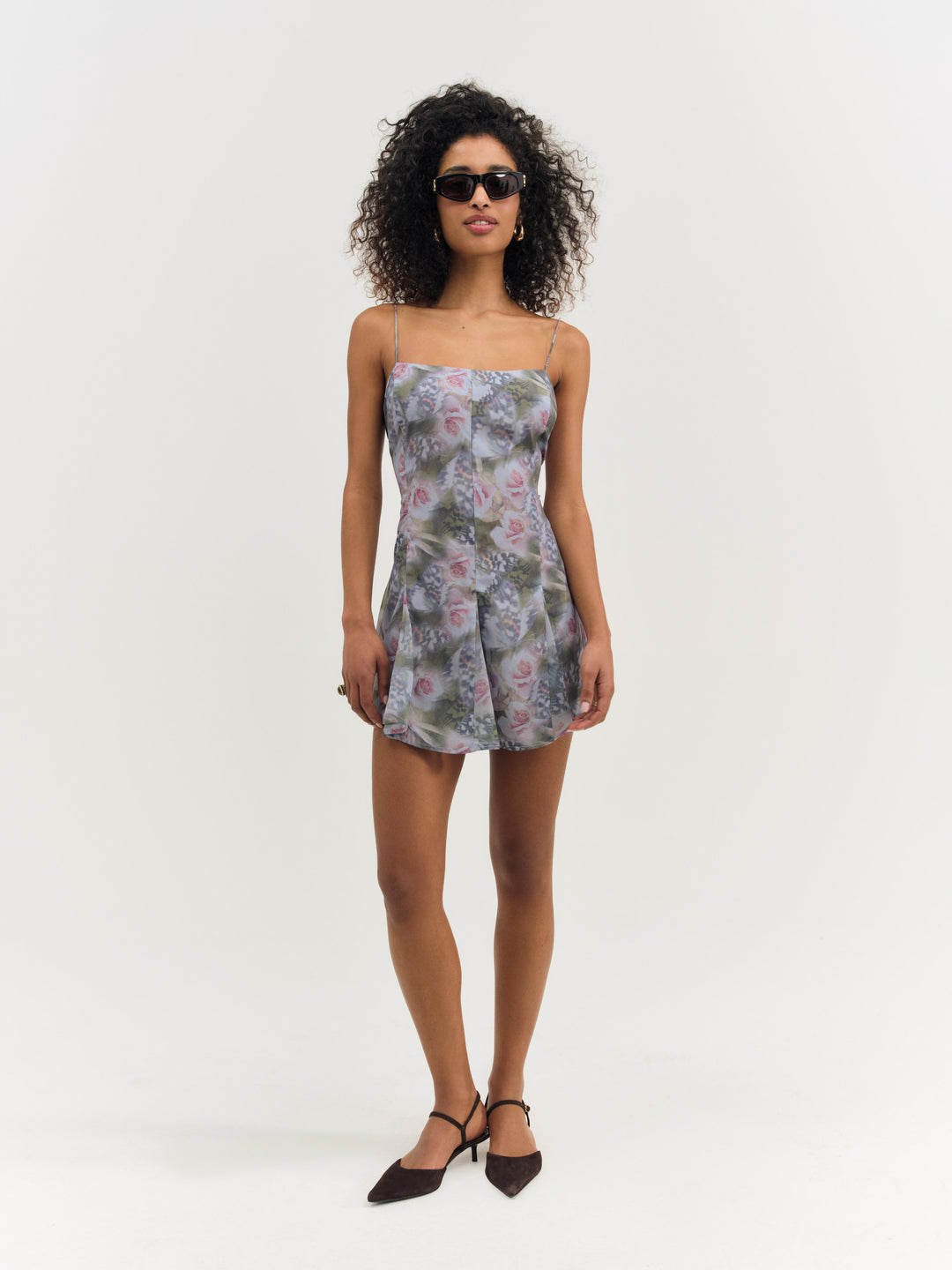 For Love and Lemons - Fallen Floral Mini Dress - Purple