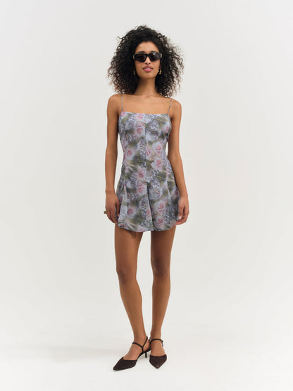 For Love and Lemons - Fallen Floral Mini Dress - Purple