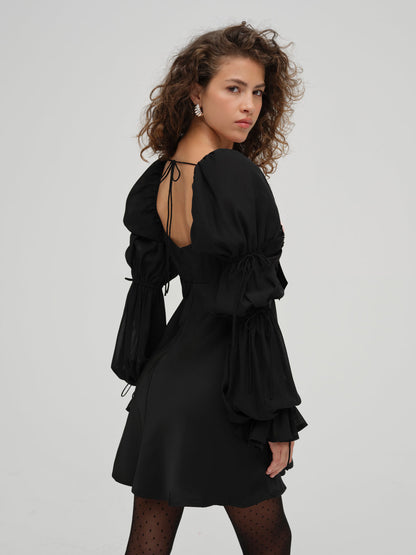 For Love and Lemons - Jillian Mini Dress - Black
