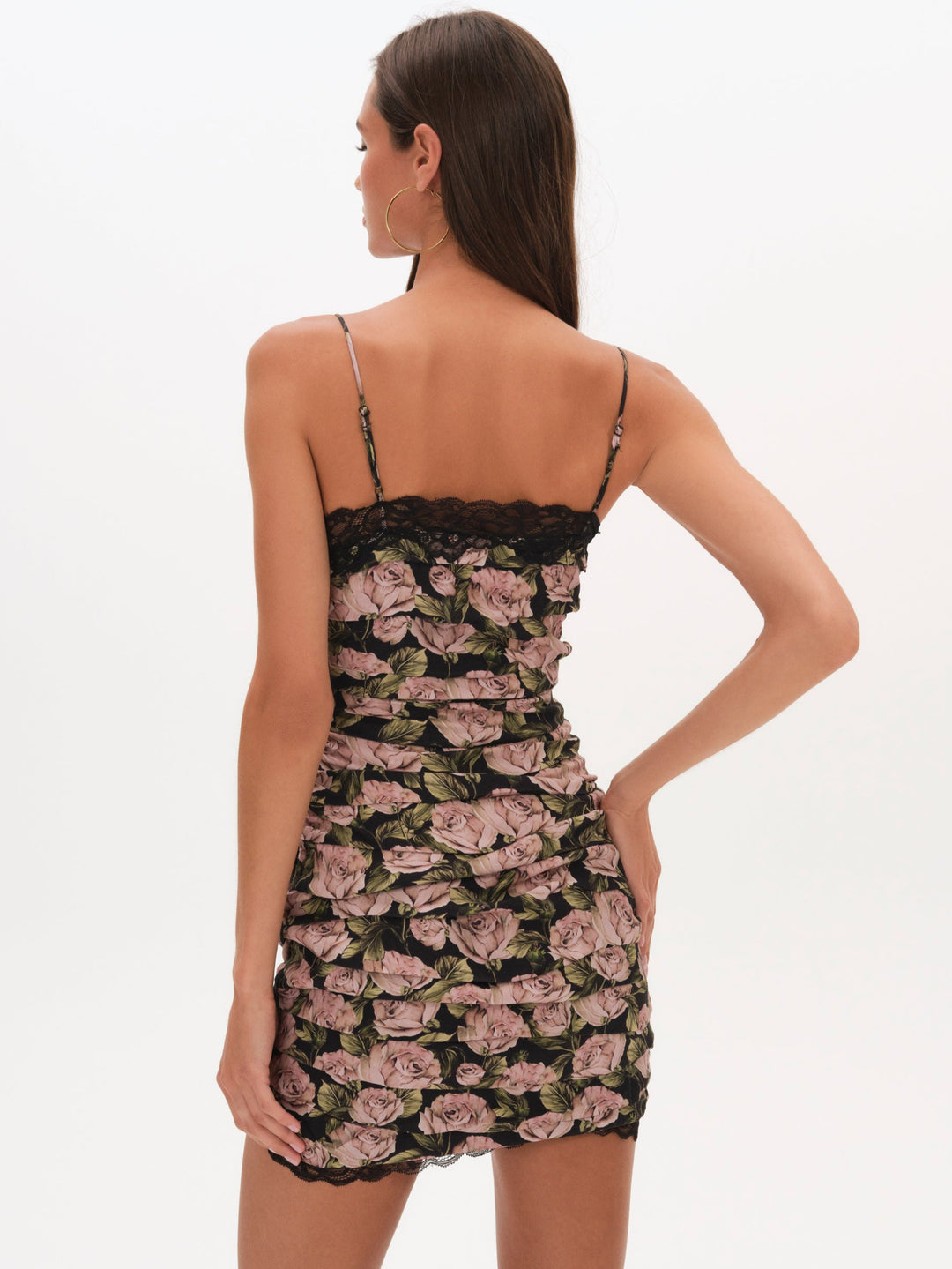 For Love and Lemons - Fallen Rose Mini Dress - Black