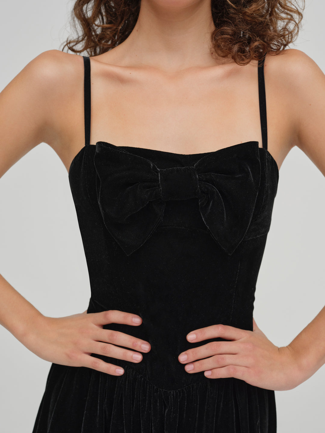 For Love and Lemons - Martini Velvet Mini Dress - Black