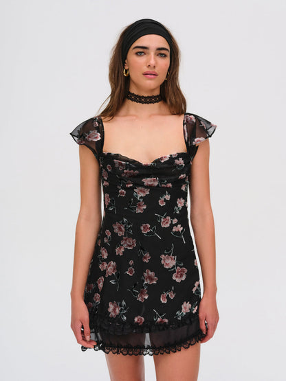 For Love and Lemons - Aigrette Mini Dress - Black