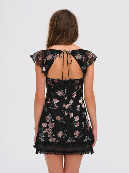 For Love and Lemons - Aigrette Mini Dress - Black