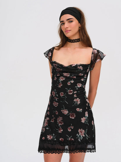 For Love and Lemons - Aigrette Mini Dress - Black