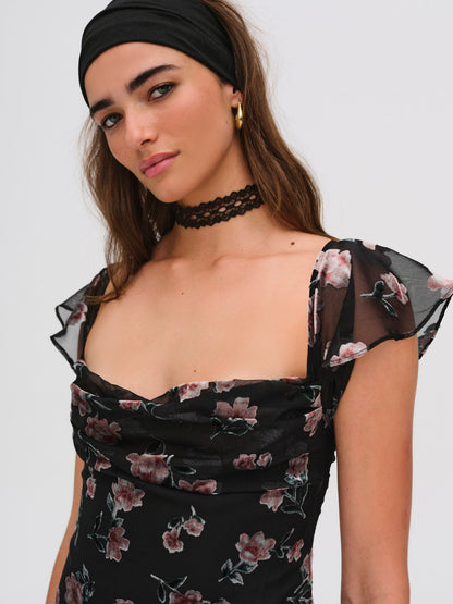 For Love and Lemons - Aigrette Mini Dress - Black
