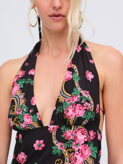 For Love and Lemons - Justice Halter Mini Dress - Black