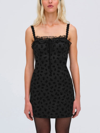 For Love and Lemons - Claira Mini Dress - Black