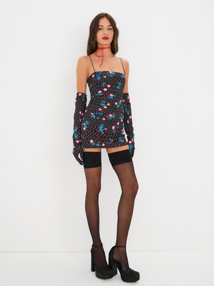 For Love and Lemons - Posey Mini Dress - Black