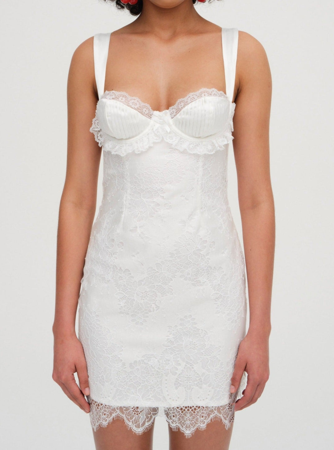 For Love and Lemons - Allira Lace Mini Dress - White