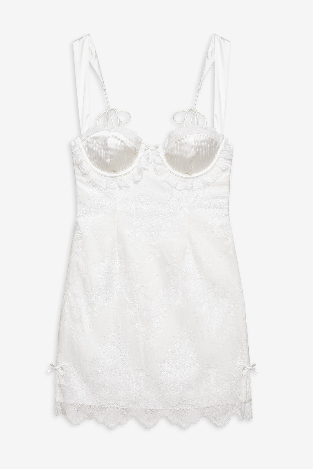 For Love and Lemons - Allira Lace Mini Dress - White