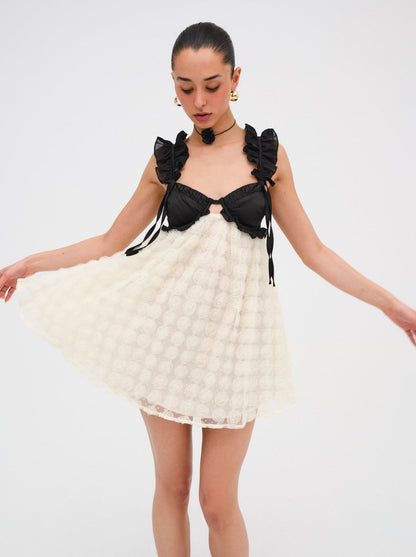 For Love and Lemons - Poppy Mini Dress - Ivory