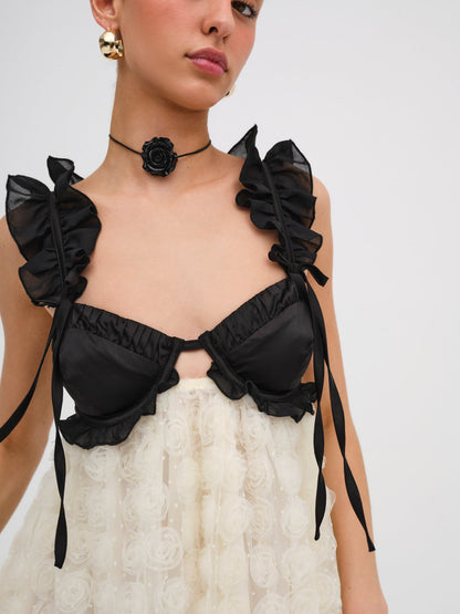For Love and Lemons - Poppy Mini Dress - Ivory