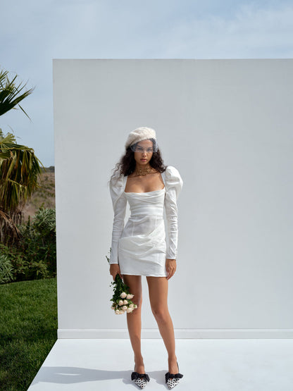 For Love and Lemons - Etta Mini Dress - White