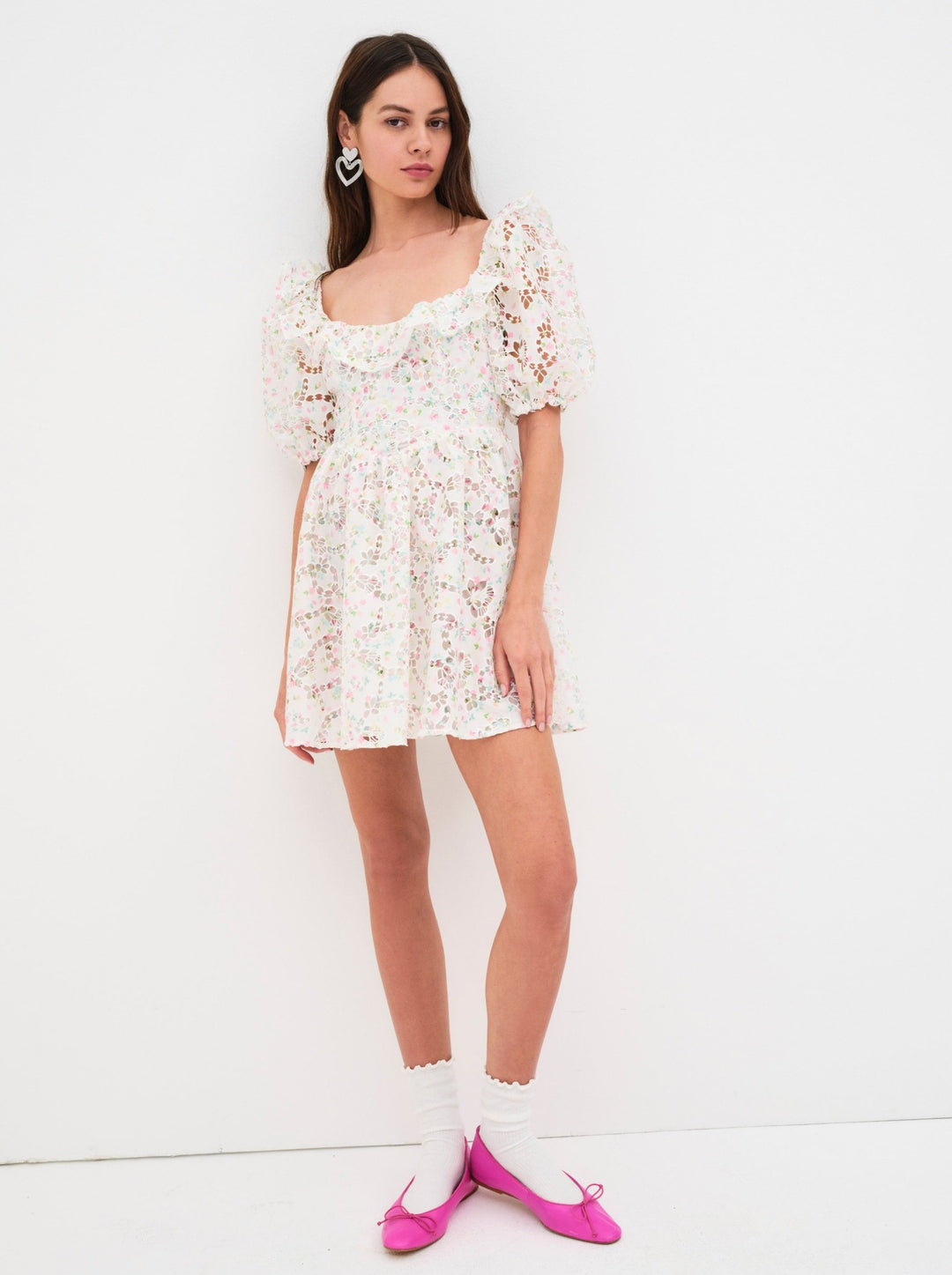For Love and Lemons - Magnolia Mini Dress - White