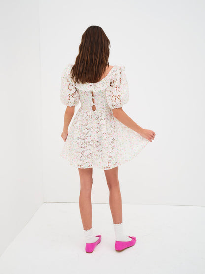 For Love and Lemons - Magnolia Mini Dress - White