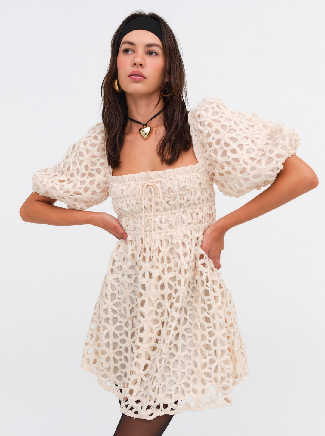 For Love and Lemons - Brooke Mini Dress - White
