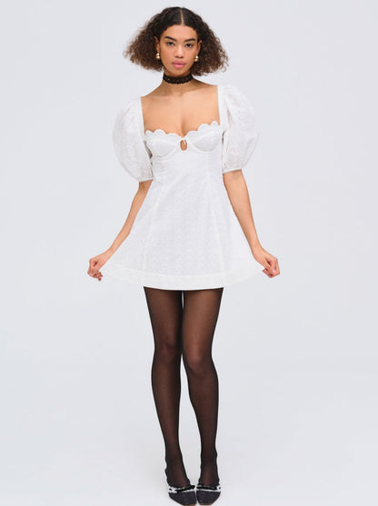 For Love and Lemons - Marseille Mini Dress - White
