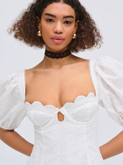 For Love and Lemons - Marseille Mini Dress - White