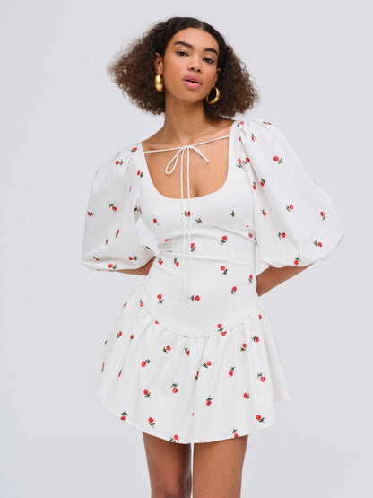 For Love and Lemons - Talia Mini Dress - Cream