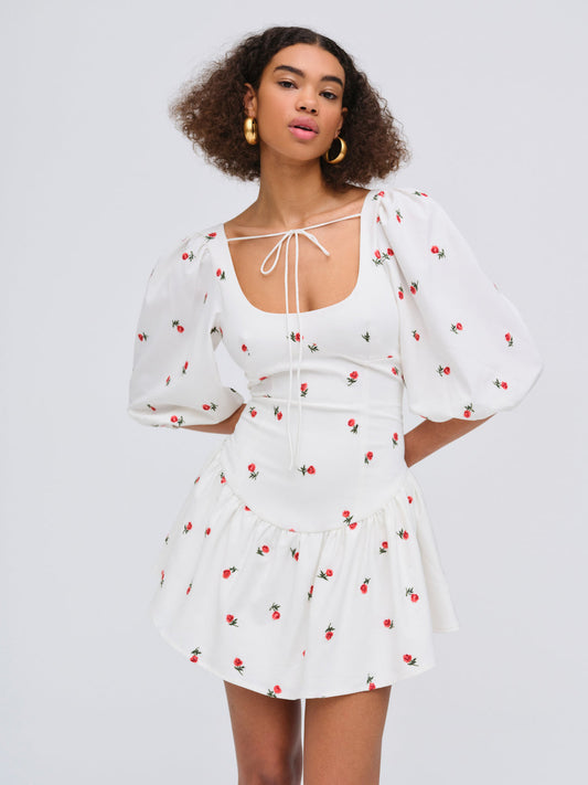 For Love and Lemons - Talia Mini Dress - Cream