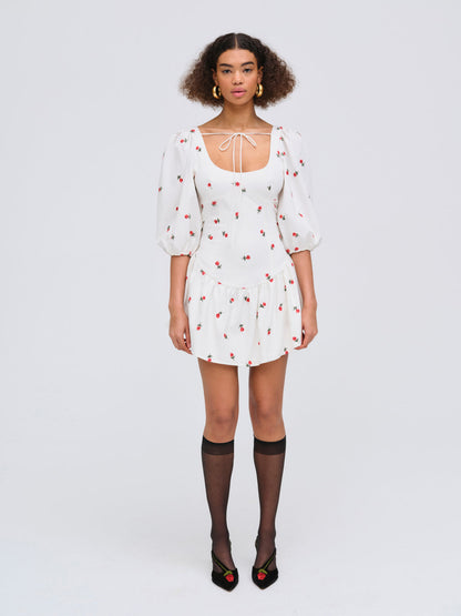 For Love and Lemons - Talia Mini Dress - Cream