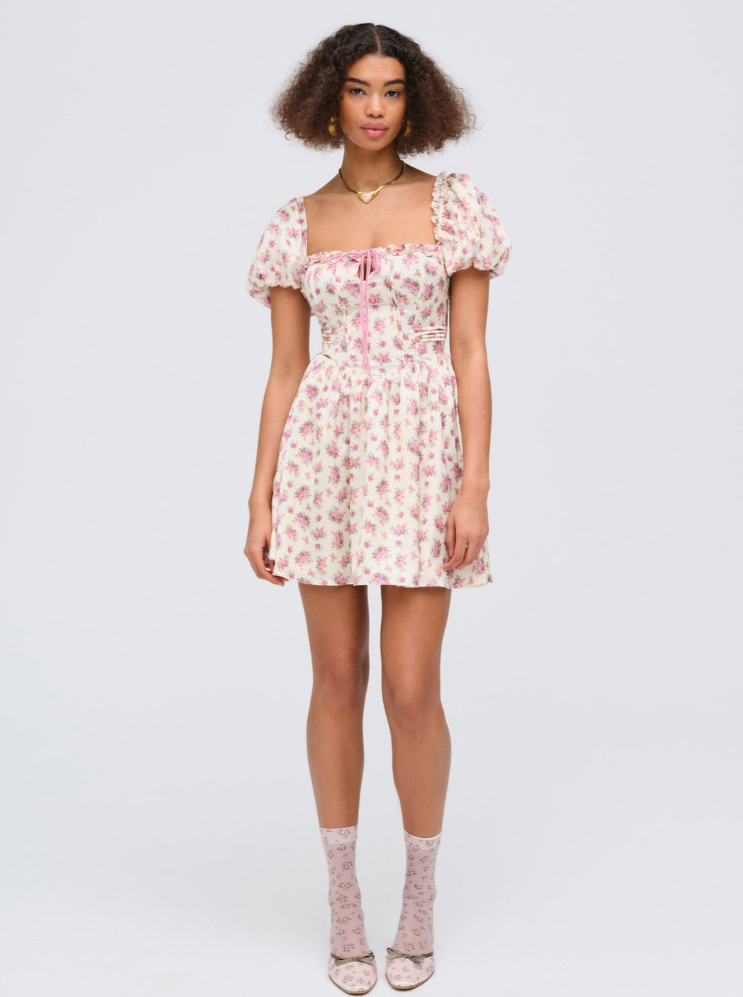 For Love and Lemons - Etienne Mini Dress - Pink