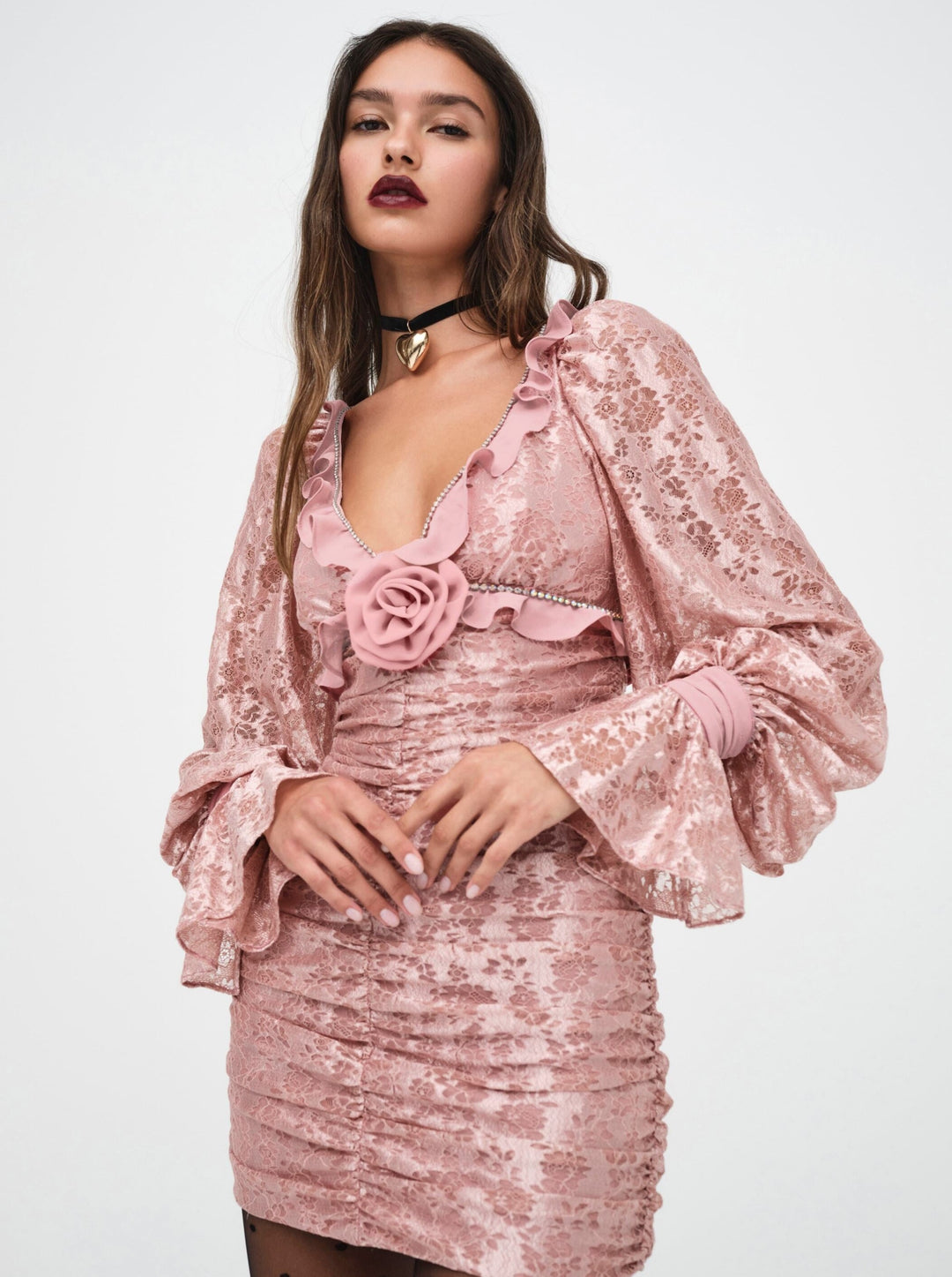 For Love and Lemons - Shawn Mini Dress - Pink