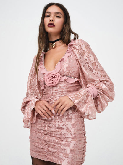 For Love and Lemons - Shawn Mini Dress - Pink