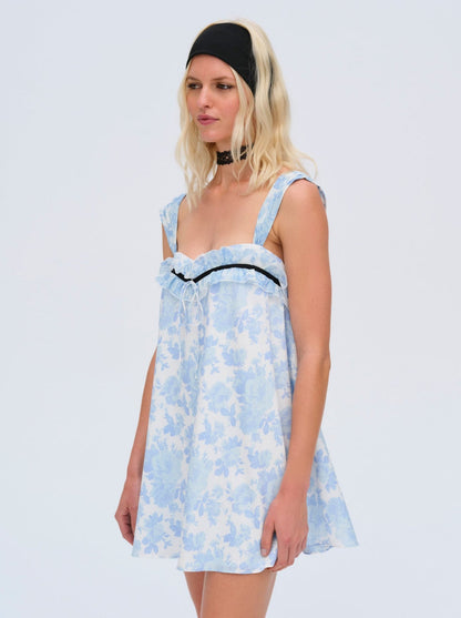 For Love and Lemons - Oliver Mini Dress - Blue